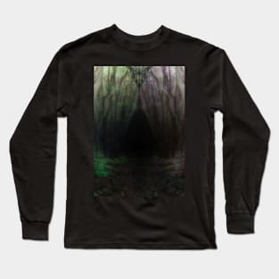 Special processing. Trail to the dark forest, where monster live. Green and violet. Long Sleeve T-Shirt